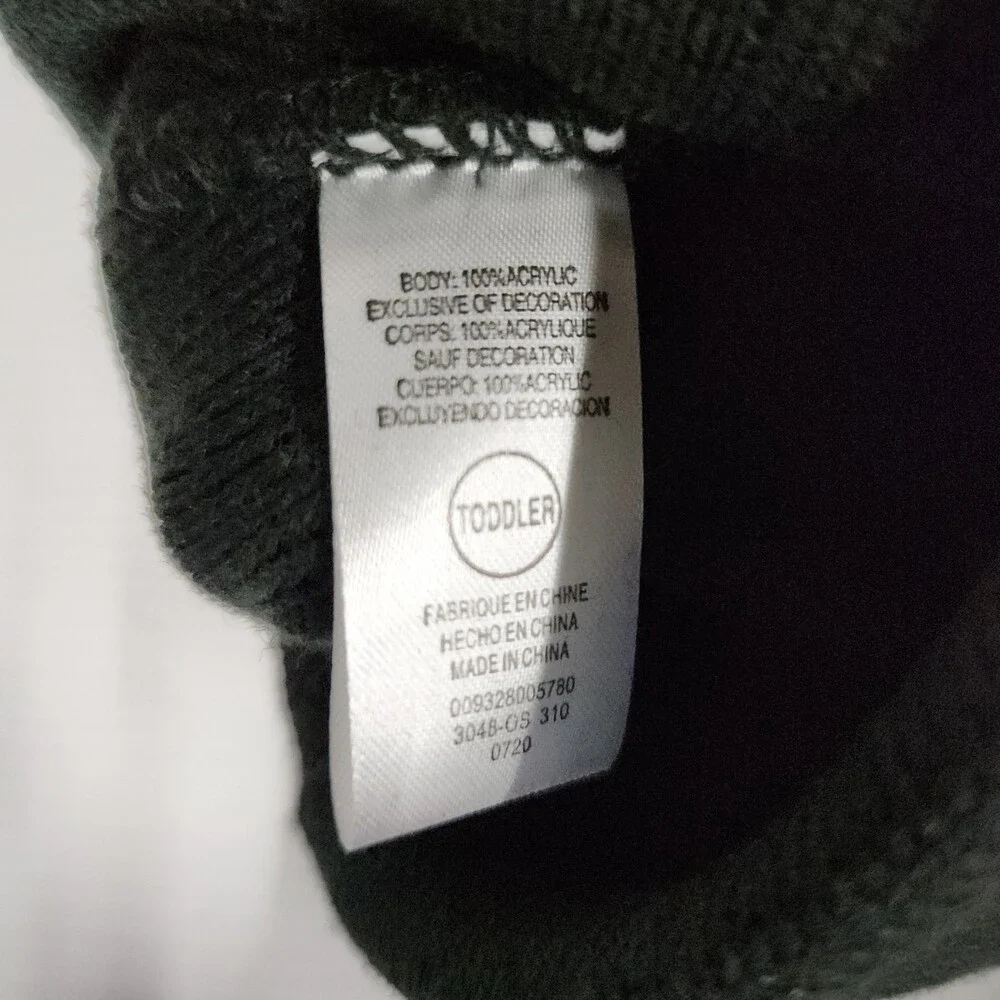 Nike Oklahoma Sooners Toddler Beanie Hat With Mittens 2/4T Black Red Acrylic 169